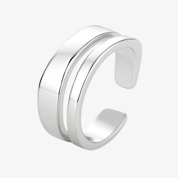 bague argent style moderne pour femme