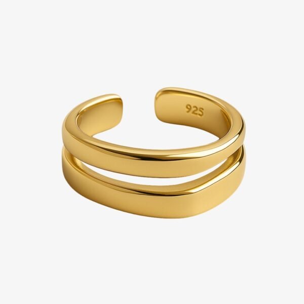 bague or style moderne pour femme