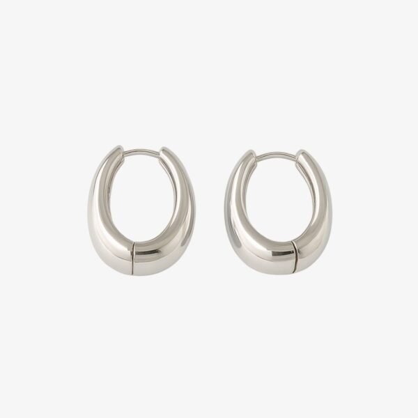 boucles doreilles simples en argent pour femme